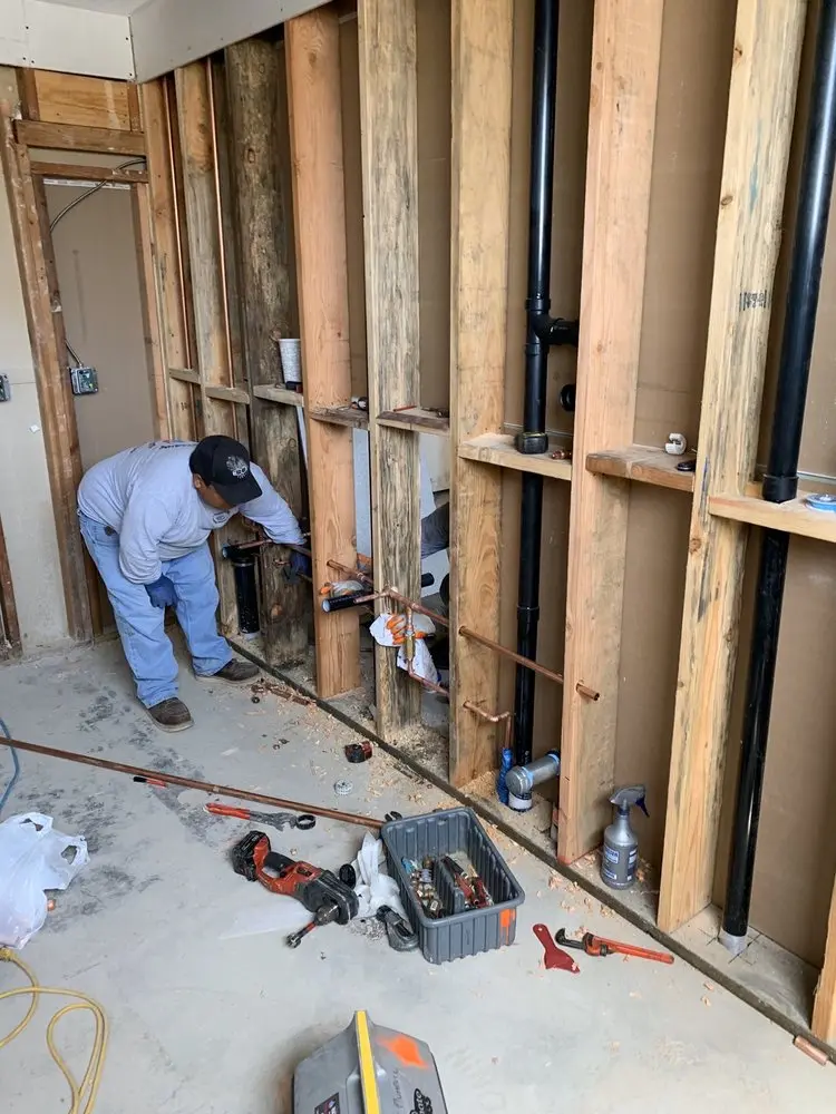 Commercial rough-in plumbing for Gas Line Repair in New Castle